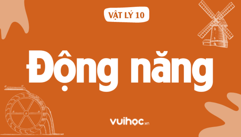 Động năng là dạng năng lượng do vật chuyển động, minh họa vật thể có khối lượng đang di chuyển.
